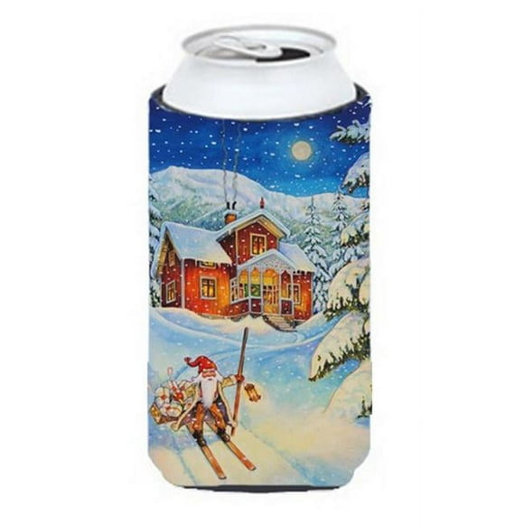 Carolines Treasures ACG0147TBC Christmas Gnome Headed Out Tall Boy Can cooler Hugger