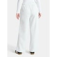 thumbnail image 3 of No Boundaries Soft Fleece Wide Leg Pants, 30” Inseam, 1 or 2-Pack, Women’s XXS-4X, 3 of 5