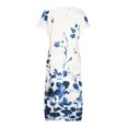 thumbnail image 3 of Women Dresses Clearance,Ladies Sleeveless Maxi Dress Bohemian Beach Vintage Dress Baggy Loose Floral Printed Casual Long Dress Wedding Guest Dresses Holiday Dress, 3 of 7