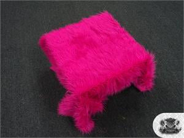 Faux Fake Fur Mongolian Fabric Sold by the Yard (FUCHSIA)