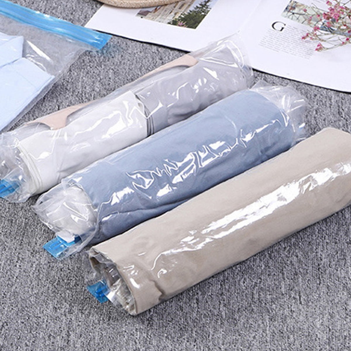  12P Vacuum Bags For Travel, Compression Bags For Travel  Organizer, Space Saver Vacuum Storage Bags For Clothing, Packing Bags For  Carry On Suitcases, travel essentials (3Large*3Medium*3Small*3XSmall) :  Home & Kitchen