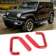 thumbnail image 5 of Accesorio de manijas delanteras antideslizantes de aleación de aluminio apto para Jeep Wrangler JK 2/4 puertas 2007-2019 Rojo, 5 of 7