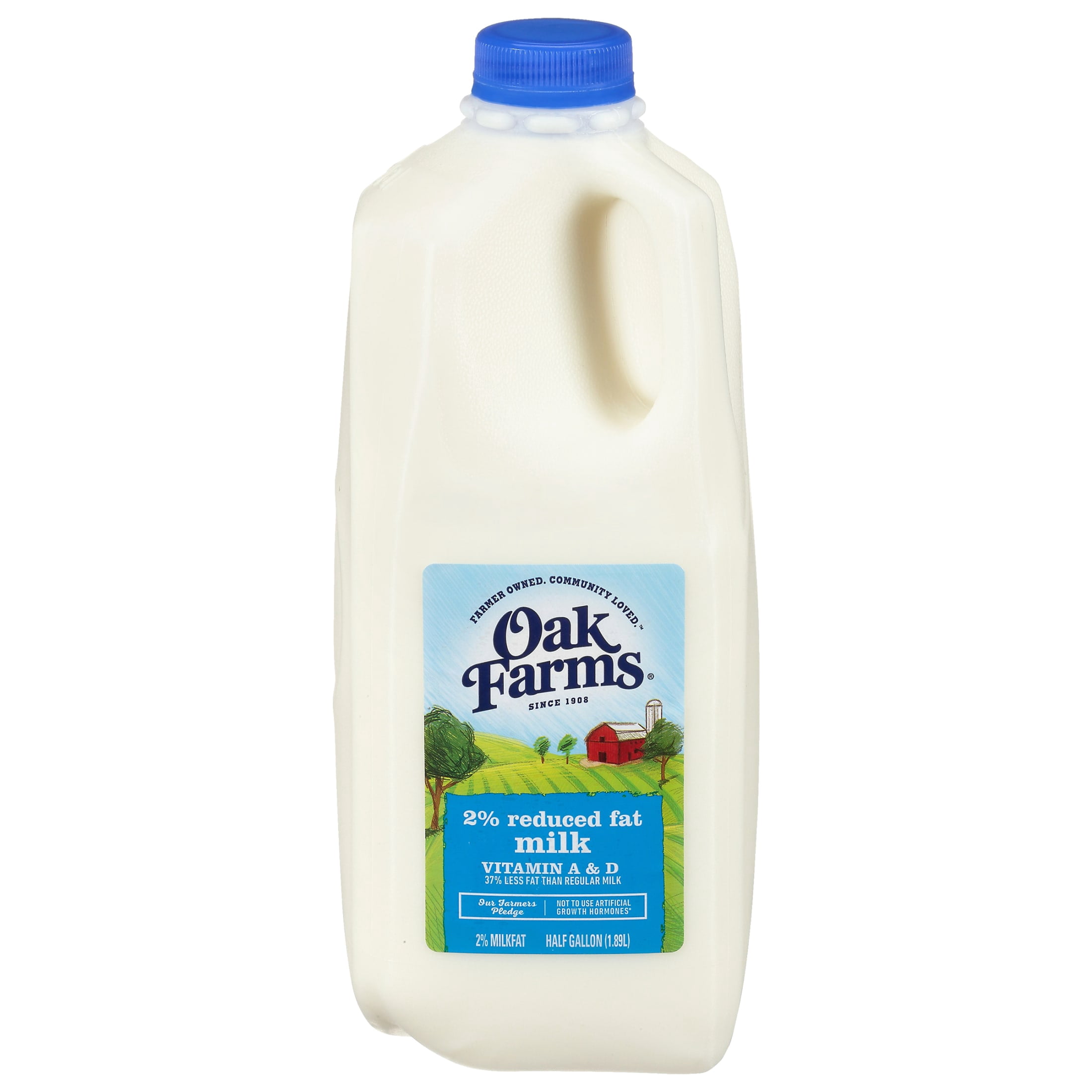 Oak Farms 2% Reduced Fat Milk, Half Gallon