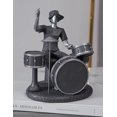 thumbnail image 3 of Estatua músico estatuilla escultura Musical decoración resina estante tambor regalo 21,5 cm JAMW Sencillez, 3 of 5