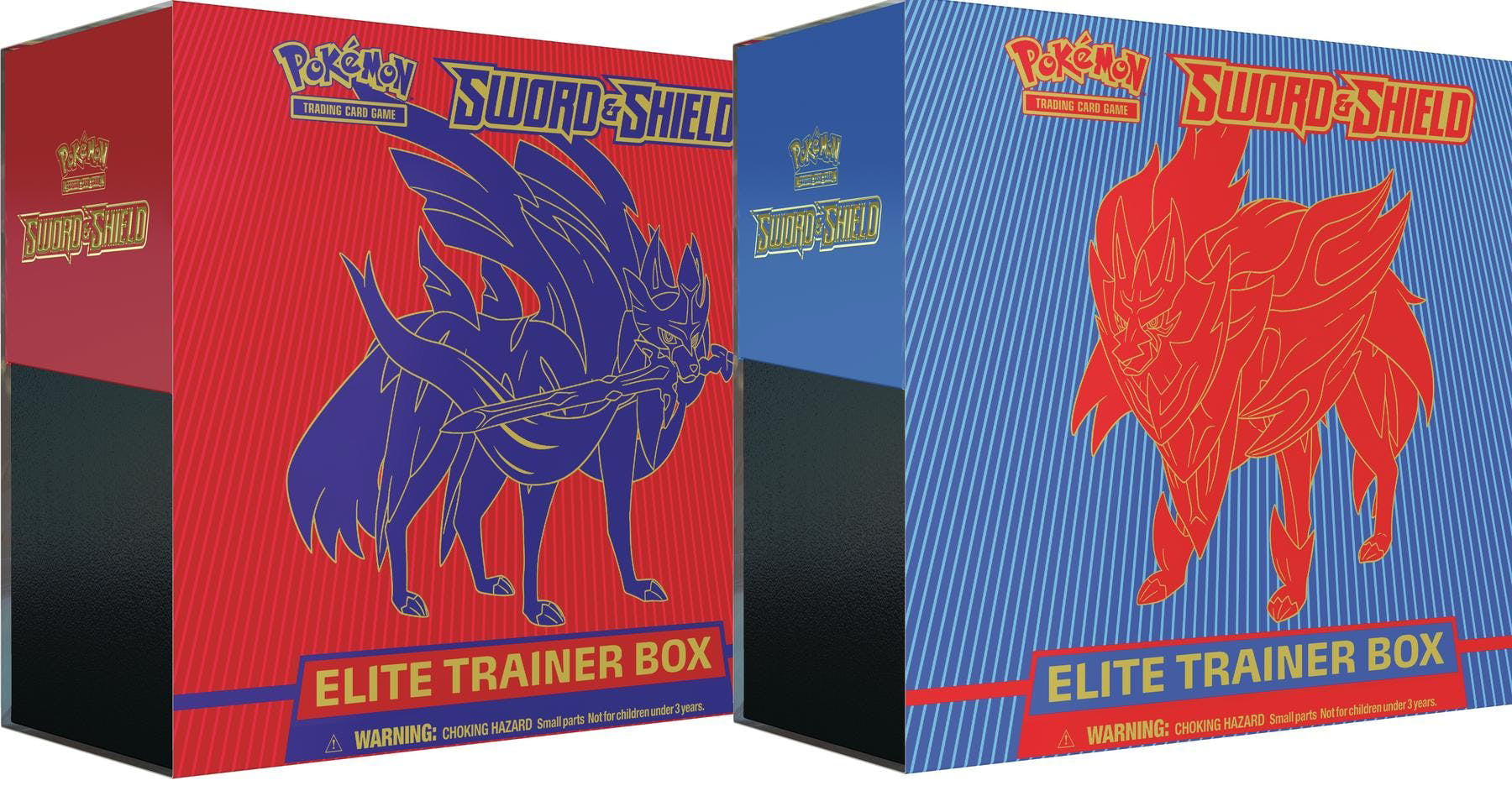 Red Sealed 8 Booster Packs Mult ava Pokemon Sword and Shield Elite Trainer Box 