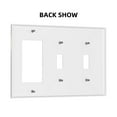 thumbnail image 2 of Eagle Switch Cover Decorative Wall Plate 3-Gang 2-Toggle 1-Decor Standard Size, 2 of 5