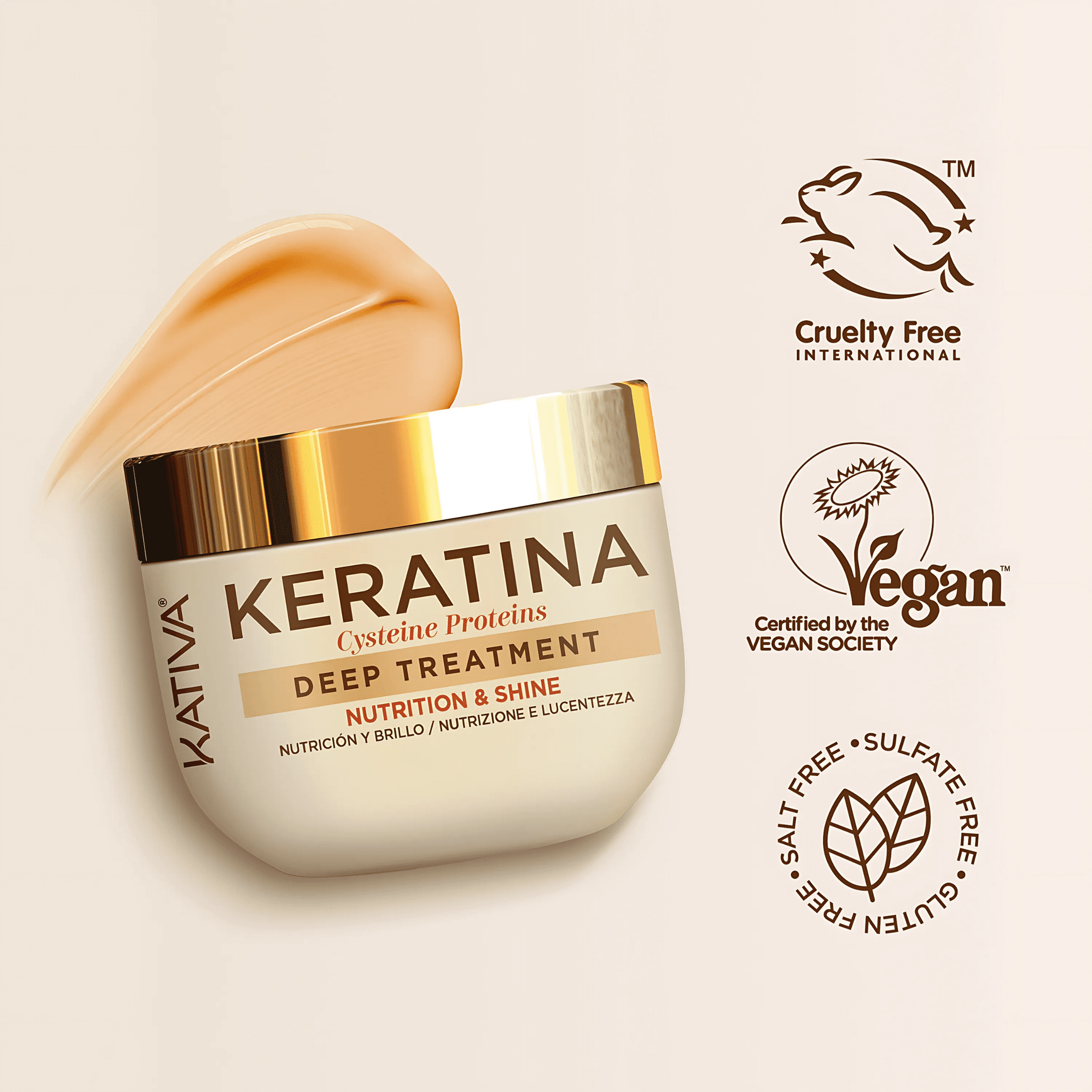 Kativa Keratina Cystein Proteins Deep Treatment 10.1 oz