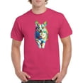 thumbnail image 4 of Colorful Welsh Corgi Sprinting T-Shirt Men -Image by Shutterstock, Male 5X-Large, 4 of 7
