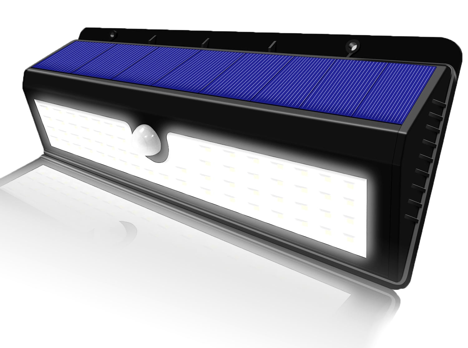 Solar Garden Lights 44 Bright LEDs Outdoor Motion Sensor Lights Waterproof and Wireless for Garden Path, Backyard Lighting, Motion Security Lights, Driveway, Stairs, Fence, Deck - Set of 2
