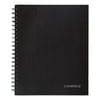 Mead Cambridge Limited Hardbound Notebook with Pocket, 1 Subject, Wide/Legal Rule, Black Cover, 11 x 8.5, 96 Sheets