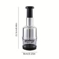 thumbnail image 2 of MesaSe Manual Garlic Crusher and Food Chopper  Portable  Mini  Non-Electric  Stainless Steel  Handheld  Vegetable and Onion Chopper  Garlic Grinder  Garlic Masher  for RV Kitchen  Camping, 2 of 6