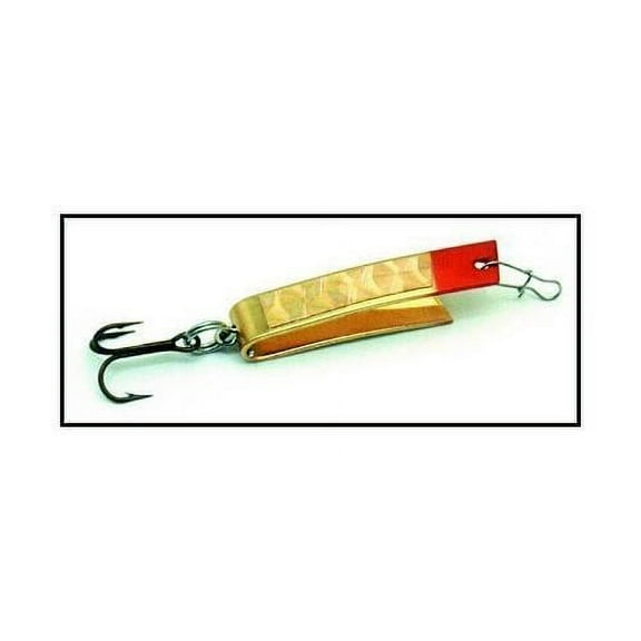 Luhr Jensen Super Duper U-Shaped Spoon Lure 1 1/8-Inch 1/12-Ounce Brass Gold Prism-Lite