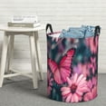 thumbnail image 6 of Cauagu pink butterfly for Laundry Basket,Collapsible Organizer Basket for Storage Bin Toy Bins Gift Baskets Bedroom Clothes Children Nursery Hamper-Medium, 6 of 6
