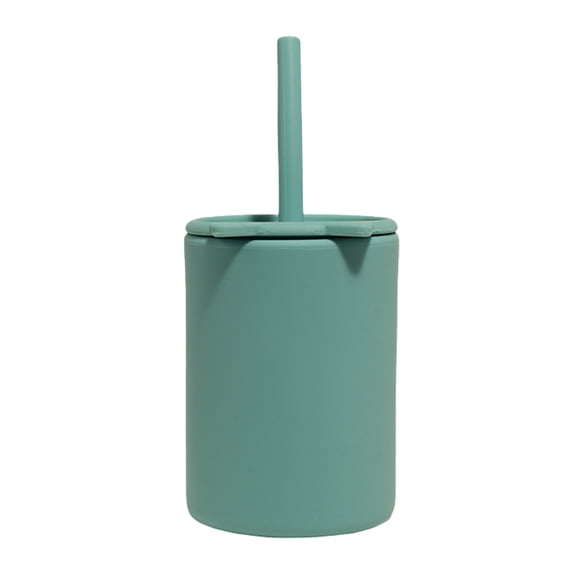 Homelife 150ml Kids Toddler Cups with Lid And Straws Reusable Spill Proof Cups for Kids Unbreakable Silicone Children Sippy Cup for Home School Kitchen Restaurant
