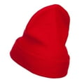 thumbnail image 2 of Halloween Eek Embroidered Long Beanie - Red OSFM, 2 of 5