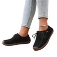 thumbnail image 5 of YOUYEDIAN Loafers for Women Versatile Slip On Square Toe Fashion Lace-up Comfy Flats Casual Outdoor Soft Walking Shoes, 5 of 5