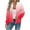 Hot Pink, variant on Women's Gradient Trendy Jackets Crew Neck Zip Up Sweatshirt Coats Long Sleeve Slim Fit Active Workout Outerwear Green XXL