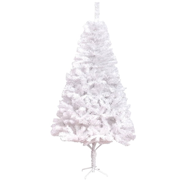 Árboles de Navidad blancos artificiales de primera calidad Soporte de metal resistente de Navidad de fácil montaje para interiores y exteriores 15 m Macarena Árbol de Navidad