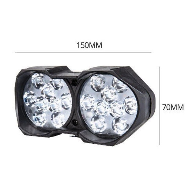 Motocicleta Universal Moto Faro 18led Cabeza Foco Bombilla Lampblack1 Pcs