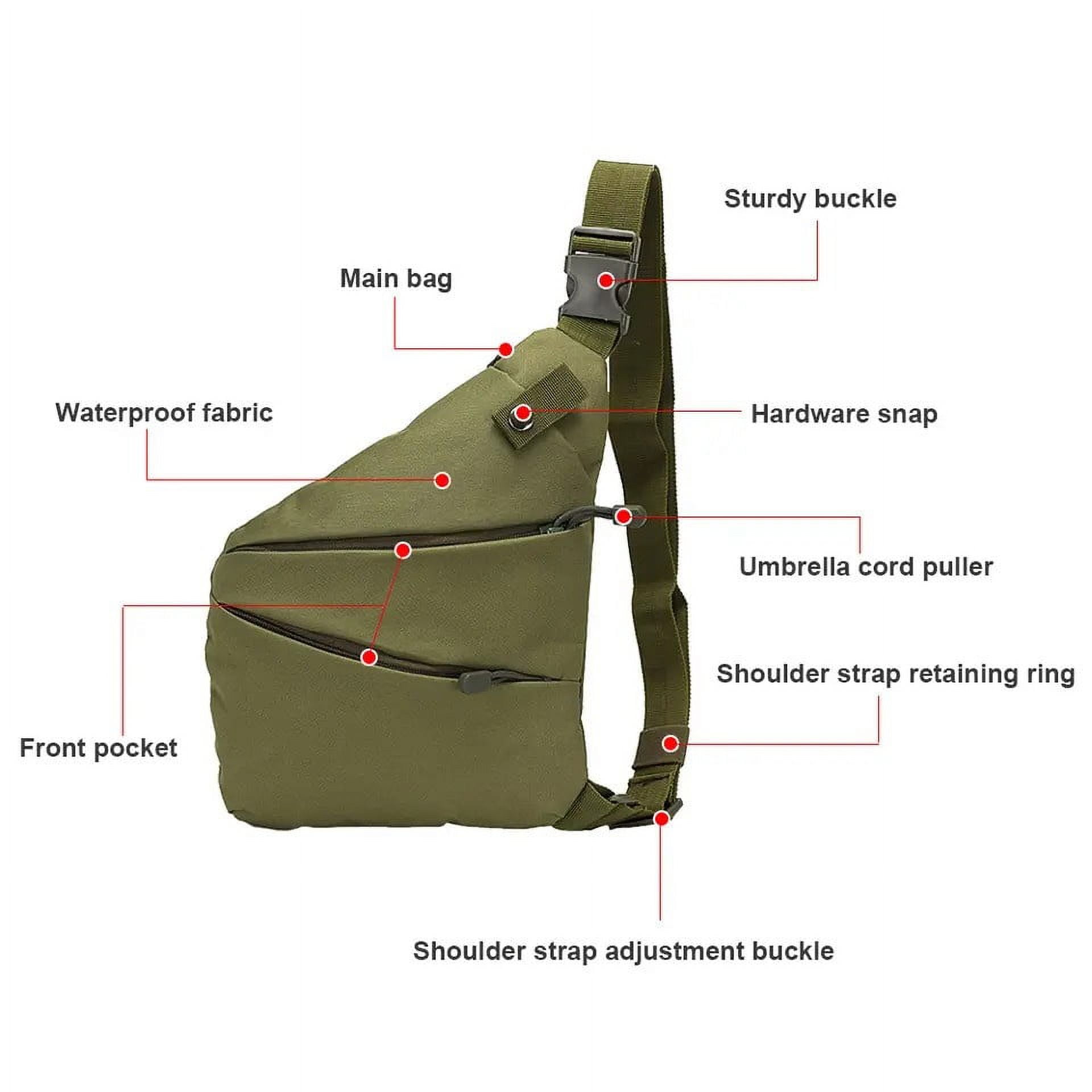EDC Tactical Sling Bag for Men's & Women's, Khaki Tan