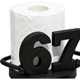 thumbnail image 5 of Number 67 Tissue Dispenser for Bathroom, Movable Joint Design, Free Standing Dispenser with Stable Base, Quick Access Roll, Storage for Table Top Desk Corner (Black * 1), 5 of 7