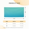 thumbnail image 5 of Picia Teal Turquoise Pattern Party Banner, Festive Decoration, Holiday Banner, Celebration Decor, Event Banner, Reusable Party Banner-Small, 5 of 8