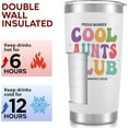 thumbnail image 3 of Cool Aunts Club Tumbler 20oz - Birthday Presents, Auntie Christmas Gift Ideas for Best Aunt Ever - Aunt Birthday Gifts Travel Mug - Cool Gifts for Aunts - In My Auntie Era Coffee Tumbler, 3 of 6