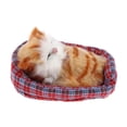thumbnail image 2 of Gato de peluche , , animales de peluche, juguete para mascotas con sonido de gato Miaow, adornos de decoración para y Baoblaze Juguetes de animales de peluche, 2 of 7