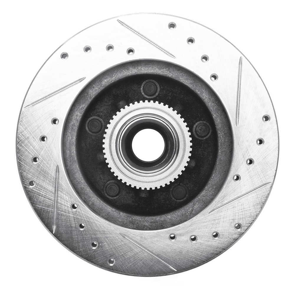 Dynamic Friction Company 631-48016L DFC Brake Rotor - Drilled And Slotted - Silver