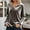 Silver, variant on Velvet Tops for Women V Neck Velour Blouse Solid Casual Long Sleeve T Shirt (Silver XL)