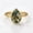 Rose Plated, variant on Pear Cut Natural Moss Agate Engagement Ring, Green Gemstone Ring, June Birthstone Ring, Solitaire Gemstone Ring, Nature Inspired Ring, Anniversary Gift For Her, Handmade Jewelry