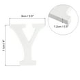 thumbnail image 2 of White Wood Letters 4 Inch, Wood Letters for DIY Party Projects (Y), 2 of 5