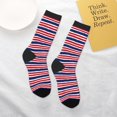 thumbnail image 4 of Kids Girls Boys Socks - USA Colors Stripes Comfort Breathable Crew Socks for Boys Girls Kids, Soft Athletic Running Socks for Boys Socks 6-10 Years Old, 4 of 6