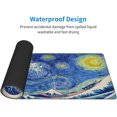 thumbnail image 5 of Van Gogh Starry Sky Great Wave Gaming Mouse Pad Non Slip XL Large Mousepad Stitched Edge Rubber Base Desk Mat for Laptop PC Computer, 5 of 5