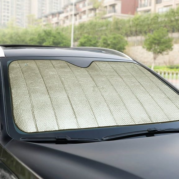 Skegnu Five-layer Thickening Sunscreen Car Sunshade Aluminum Foil Insulation Car Rays Sun Visor Protector Sunshade Sunshades for Beach Sunshade for Car