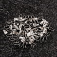 thumbnail image 6 of Yesbay 100pcs Bail Connectors Jewelry Findings DIY Necklace Pendant Buckle Clip Clasps-Old silver, 6 of 7