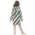 thumbnail image 7 of FORMRS Niños Bathrobe Unisex Hooded Robe Soft Plush Pajamas Sleepwear, Size 4-6T, Isometric Green, 7 of 7