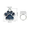 thumbnail image 2 of Uxcell Pet ID Tags Cute Paw Shape, 38x38mm Metal Personalized Engraving Up to 5 Lines for Pet Dog ID Tags (Light Blue), 2 of 6