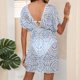thumbnail image 4 of Mujeres Playa Humo, Nuevo Largo Suelto Abierto sin Espalda Cubierta para el Uso Casual Y de Vacaciones, Vestido Ligero de Túnica Estirable, 4 of 4