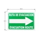 thumbnail image 2 of Señalamiento de Seguridad, Ruta de Evacuación DERECHA, 20x30 cm, Español - Inglés., 2 of 3