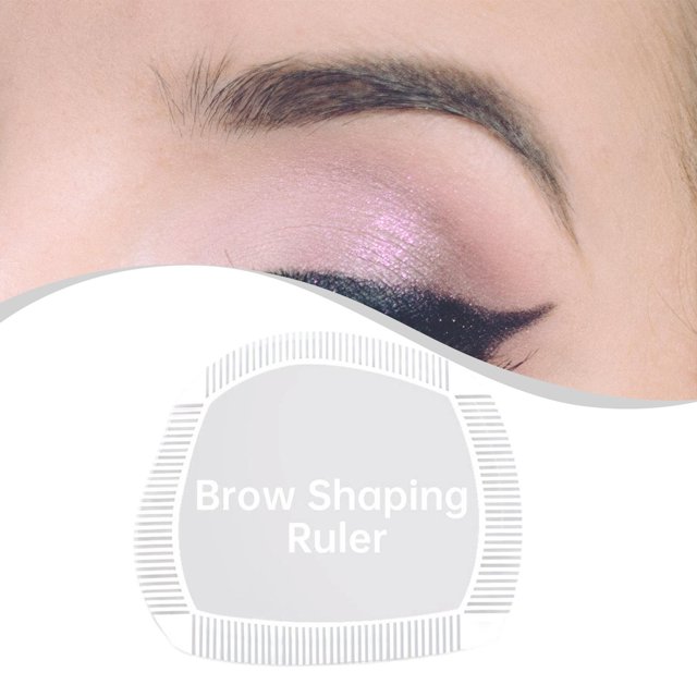 BELOVING Eyebrow Shaping Ruler Portable Lightweight Acrylic Easy Eyebrow Mapping Tool 5.9cmx5.4cm