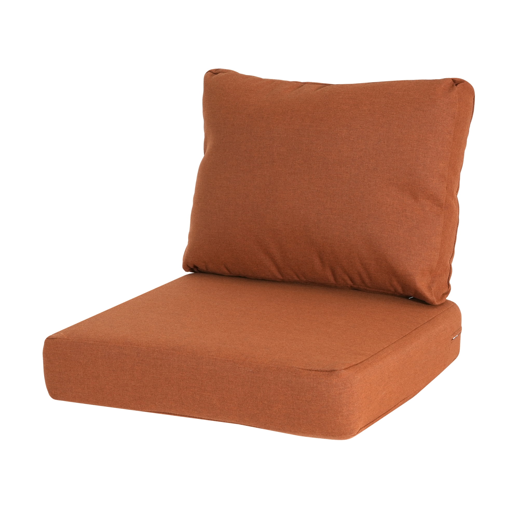 Jopath Outdoor Orange Club Chair Cushion Set with Seat Cushion and Back Cushion, Compatible with Most Club Chair for Patio Balcony Garden(Without Club Chair)