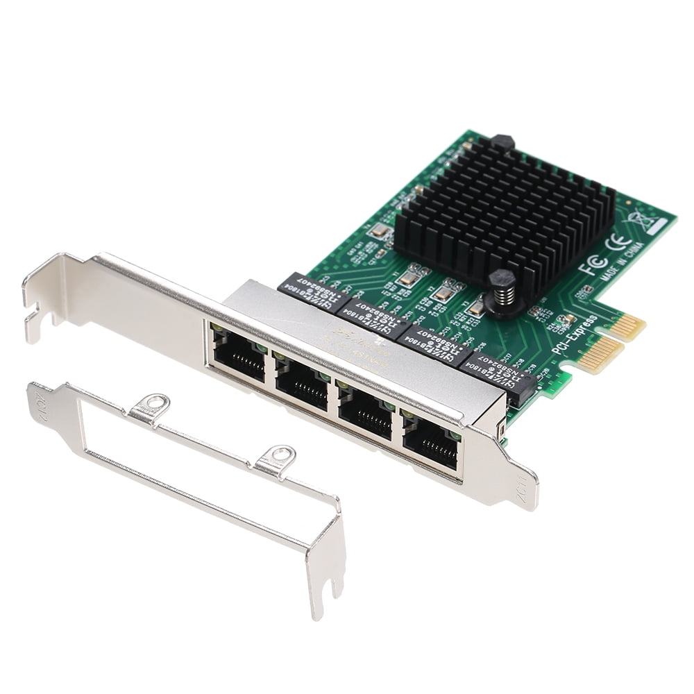 Network Server Card 4 Ports Gigabit 1000M PCIE Adapter