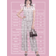 thumbnail image 5 of Conjunto 2 Piezas Casual Chic, Blusa Sin Mangas Minimalista y Pantalón Holgado a Rayas para Mujer, 5 of 5
