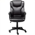 thumbnail image 3 of Pemberly Row Chaise de Bureau Moderne en Similicuir Noire à Hauteur Réglable, 3 of 14