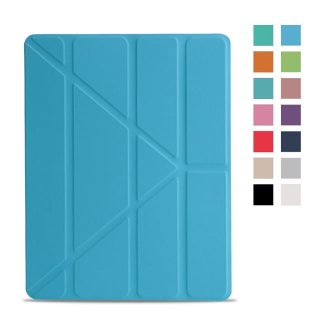 Étui Multifonctionnel pour Tablette iPad (Bleu Clair, pour iPad 10.2 Pouces 7/8/9e Génération)