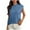 Blue, variant on Dealovy Tops for Women Cap Sleeve Crewneck Pullover Knitwear Top Loose Fitted Comfy Plain Summer Tops