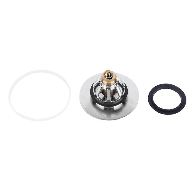 Drain Plug with Basket Metal Bounce Pop?Up Drainer Filter Stopper for Basin Sink