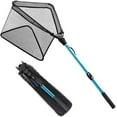 thumbnail image 1 of SAN LIKE Fishing Nets Collapsible Telescoping Landing Nets Rubber Coating Mesh Foldable Net for Freshwater Saltwater, 1 of 8