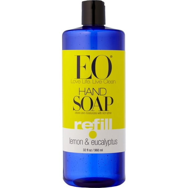 EO Hand Soap, Lemon & Eucalyptus, 32 Fl Oz